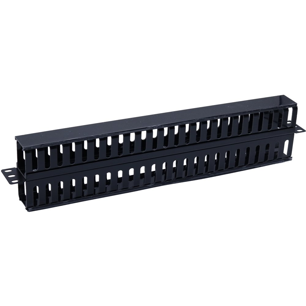 Atlantic 19" 1U Steal Bar Plastic Rings & Cover, Double Side - ATCM-1U-2S-M - Network Accessories - alnabaa.com - النبع