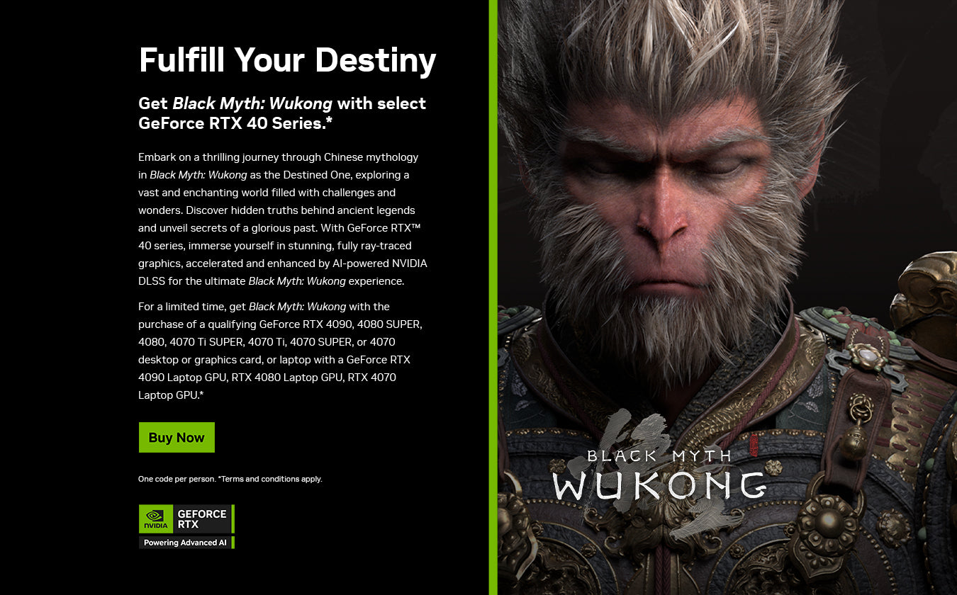Black Myth: Wukong Game Bundle - GeForce RTX 40