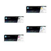 خرطوشة حبر HP LaserJet 222A الأصلية - خرطوشة طباعة عالية الإنتاجية متوافقة مع طابعات HP LaserJet مختارة، تُباع كمجموعة من أربعة ألوان (أسود، سماوي، أرجواني، أصفر)