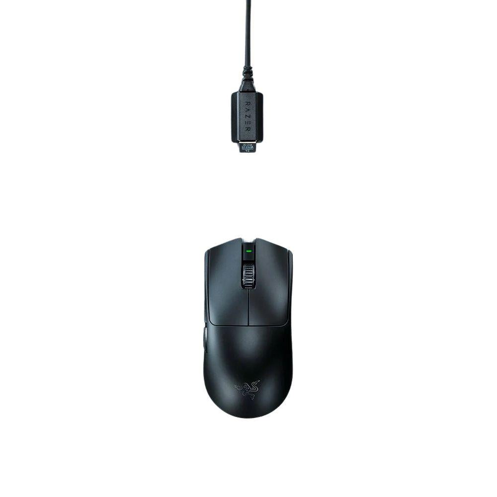 ماوس ألعاب لاسلكي فائق الخفة Razer Viper V3 Pro SE، مستشعر Focus Pro بدقة 35,000 DPI، وزن 54 جرام، تقنية HyperSpeed اللاسلكية، بطارية تدوم 95 ساعة، أسود