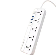 LDNIO SC5614C Power Strip with 5 Outlets & 6 USB Ports (AUTO-ID), 20W USB-C Fast Charging, 2500W Surge Protection Extension Lead, 2M Power Cord – Multi Device Charging Station for Home & Office