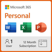 Microsoft 365 Personal - اشتراك لمدة عام واحد، مستخدم واحد، تطبيقات مُحسّنة بالذكاء الاصطناعي + تخزين سحابي