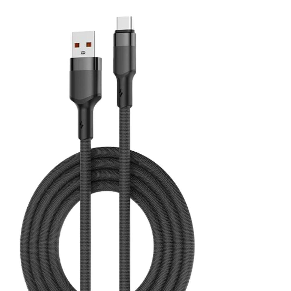 كابل شحن سريع تايب-سي LDNIO LS352Q بطول 2 متر وقوة 120 واط – خرج طاقة 3 أمبير، تصميم مقاوم للانحناء، مزامنة بيانات عالية السرعة للهواتف المحمولة