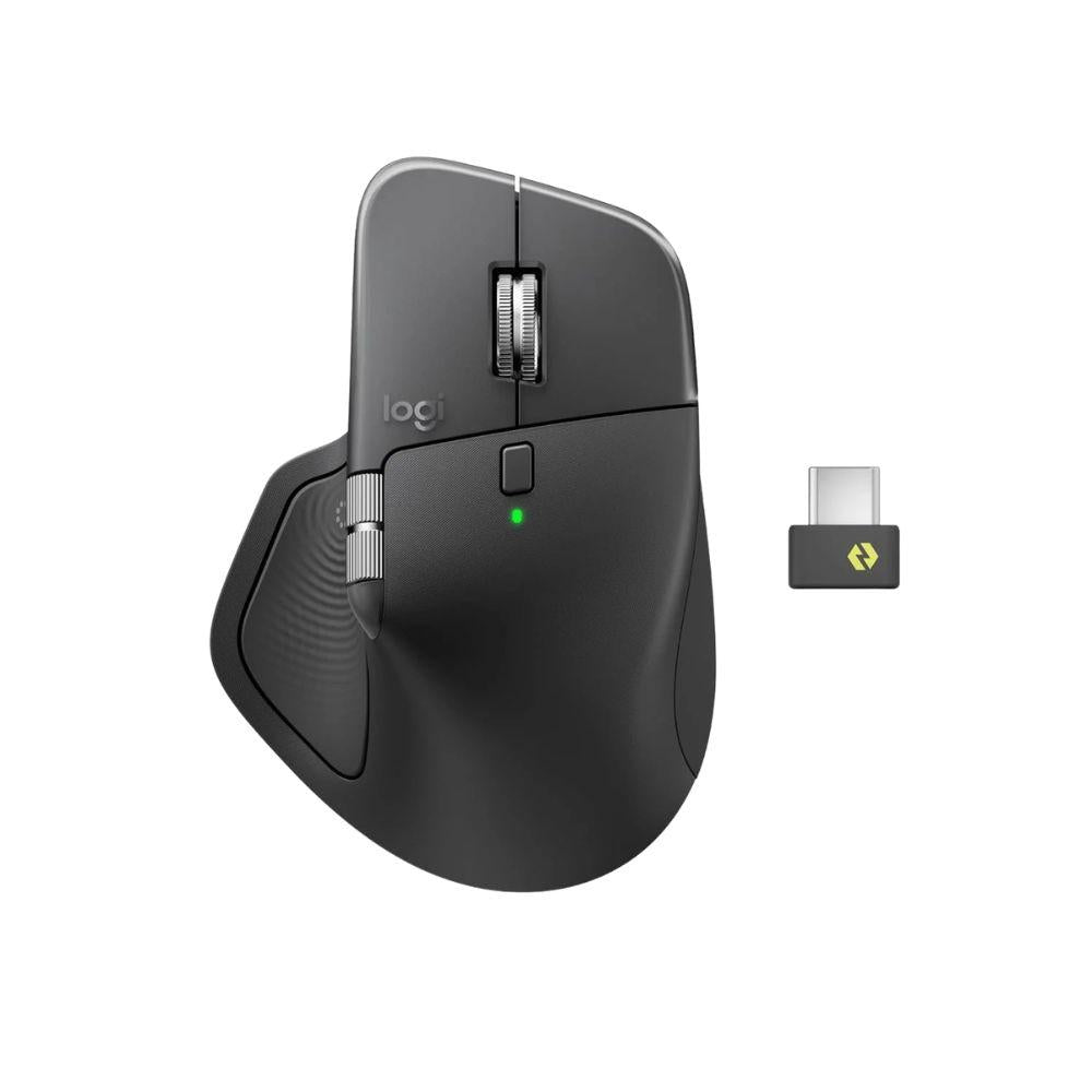 Logitech MX Master 4, Ergonomic Wireless Mouse with Advanced Performance Haptic Feedback, Ultra-Fast Scrolling, USB-C Charging, Bluetooth, Windows, MacOS - Graphite