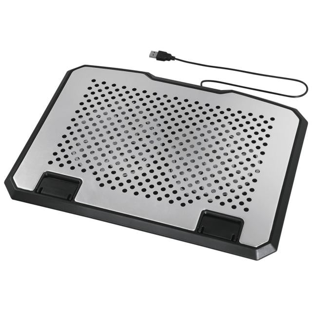 حامل الكمبيوتر المحمول HAMA Cooler Wave - وسادة تبريد مريحة للكمبيوتر المحمول مزودة بمروحة صامتة، تعمل عبر منفذ USB