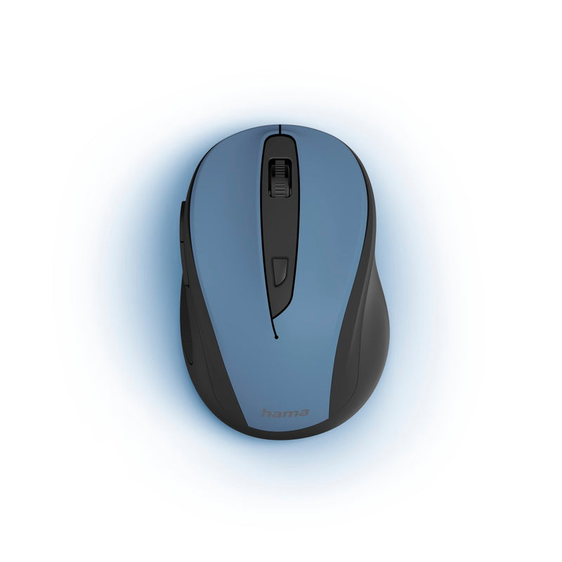 Hama 173026 MW-400 V2 Ergonomic Optical 6-Button Wireless Mouse, Black