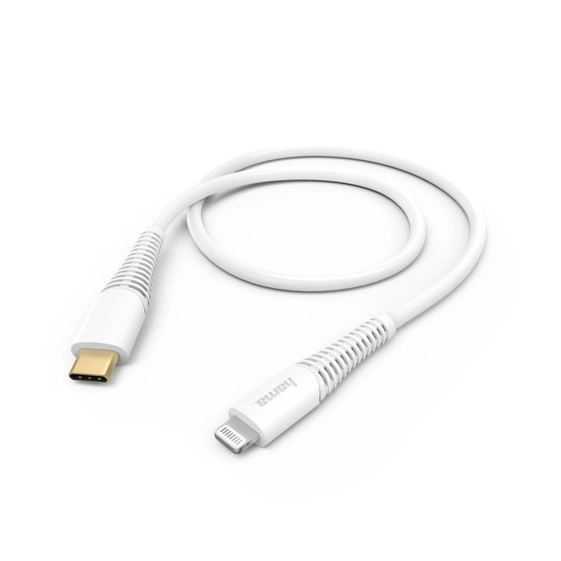 Hama Fast Charging/Data Cable, USB-C - Lightning, 1.5 m, white