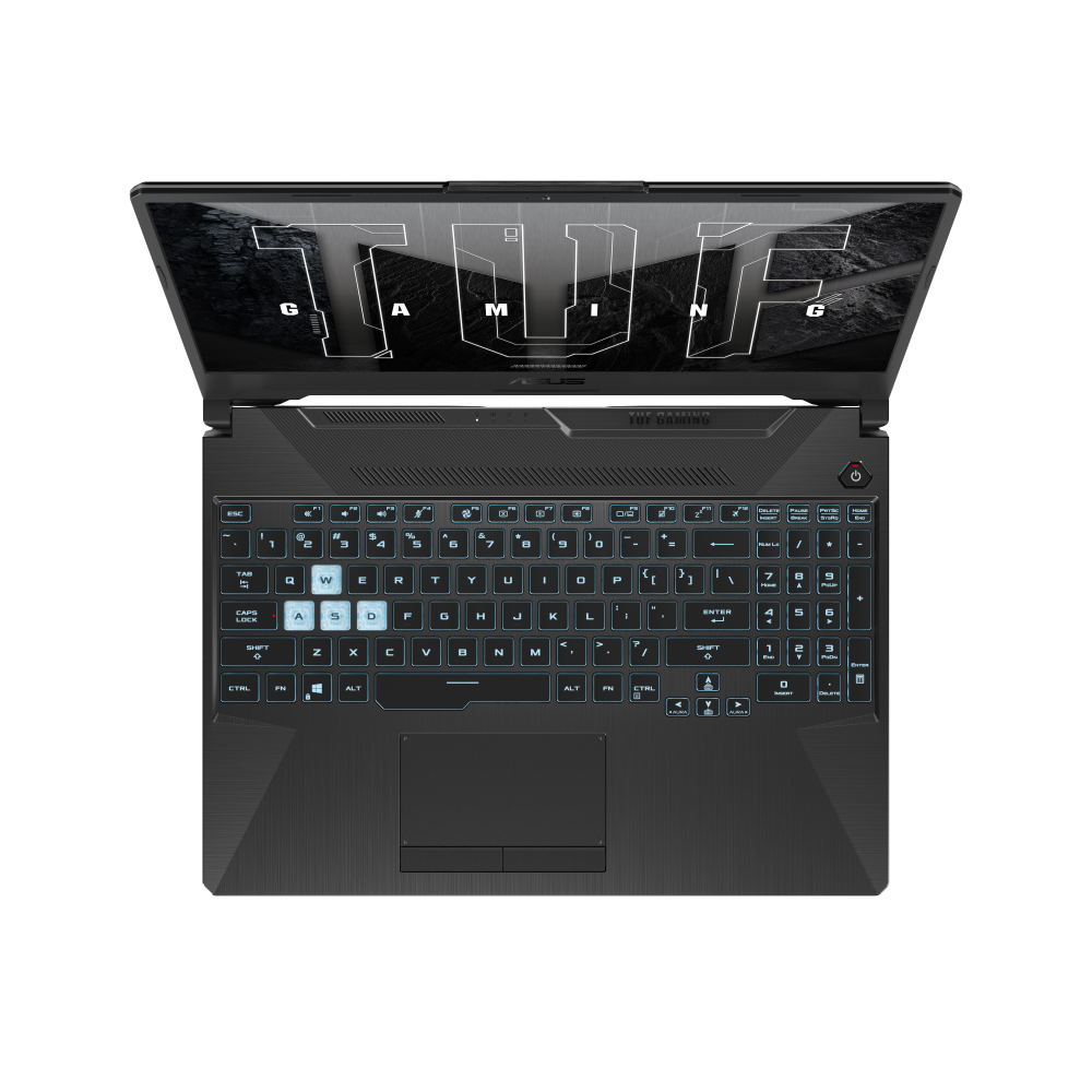حاسوب محمول ASUS TUF Gaming A15 - شاشة 15.6 بوصة FHD 144Hz - معالج AMD Ryzen 7 7445HS - ذاكرة 16 جيجابايت رام - تخزين 512 جيجابايت SSD - بطاقة رسومات NVIDIA GeForce RTX 3050 بسعة 4 جيجابايت - نظام تشغيل ويندوز 11 برو K