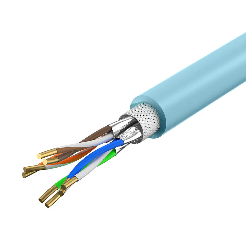 UNITEK Network Cable Cat-6A S/FTP RJ45 Ethernet Cable in 305M LSZH- Blue