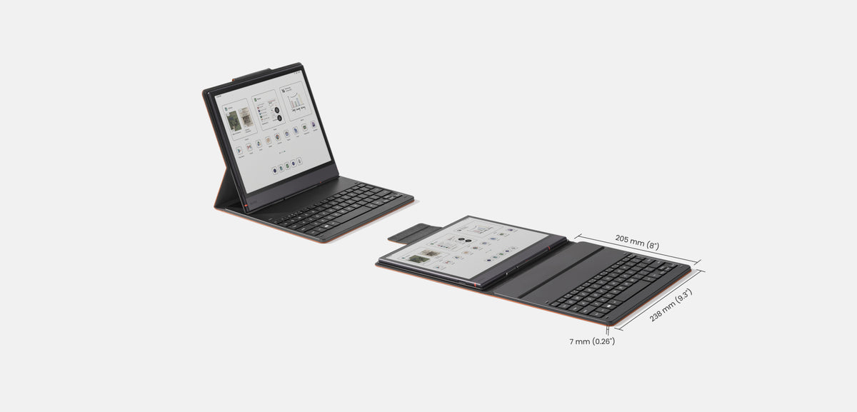 BOOX Magnetic Keyboard Cover for Note Air6 C / Note Air5 C – 64-Key Compact Keyboard, USB-C Pass-Through, Magnetic Cover