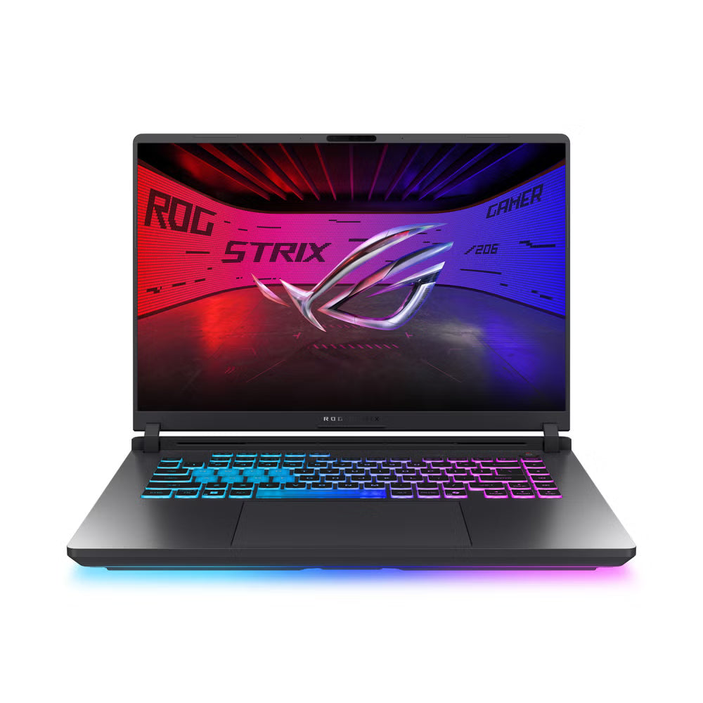 ASUS G615LW-S5157 (2025) 16 بوصة 2.5K WQXGA 240 هرتز - Intel Core Ultra 9 275HX - ذاكرة وصول عشوائي (RAM) سعة 16 جيجابايت - قرص SSD سعة 1 تيرابايت - بطاقة رسومات NVIDIA GeForce RTX 5080 سعة 16 جيجابايت - نظام التشغيل Windows 11 Pro K