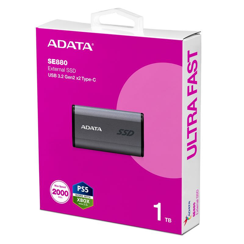 ADATA SE880 USB 3.2 USB-C External Solid State Drive