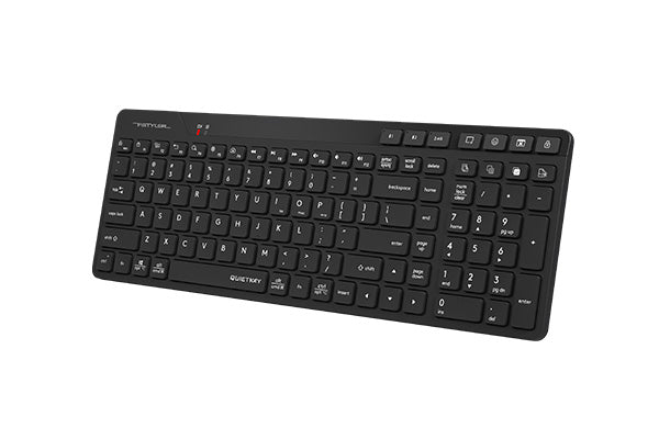 A4Tech FBK27C Bluetooth & 2.4 GHz Wireless Keyboard – QuietKey, Rechargeable, Multi-Device, USB-C Fast Charging