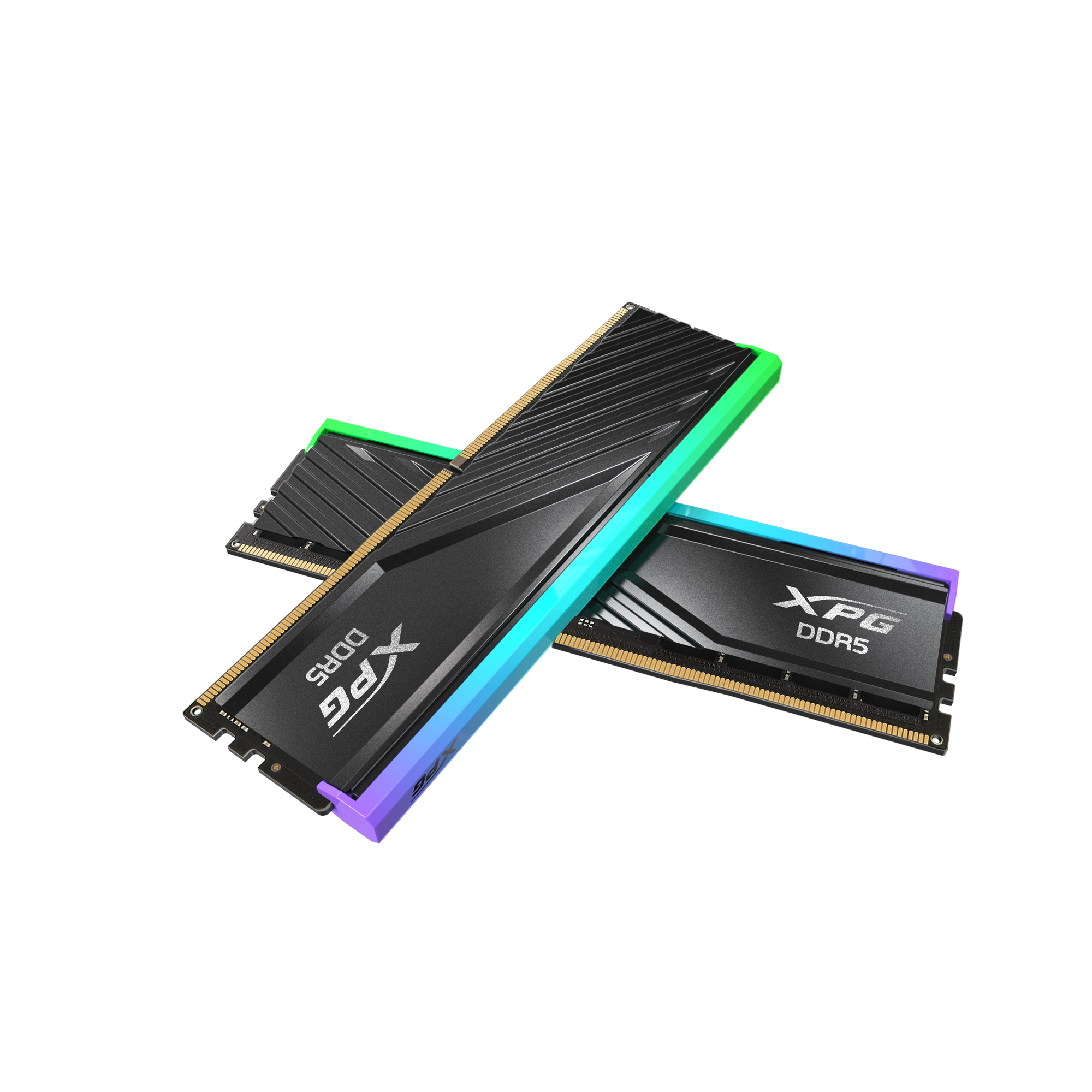 XPG LANCER BLADE RGB DDR5 Desktop Memory Kit 32GB (2×16GB) , 6000MT/s , Intel XMP 3.0 & AMD EXPO , Low-Profile RGB Gaming RAM , Black