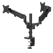 Hama Height‑Adjustable Gas Spring Monitor Holder – Swivel & Tilt Full‑Motion Desk Mount for 13″–32″ Screens, VESA 75×75/100×100, Cable Management & Ergonomic Design