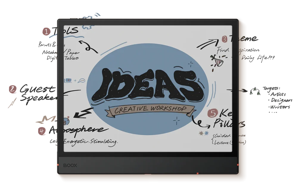 Boox Note Air5 C – Color E-Ink Tablet for Reading and Note-Taking - 10.3" Kaleido 3 Screen - 6GB RAM - 64GB Storage - Includes Pen3 Smart Stylus