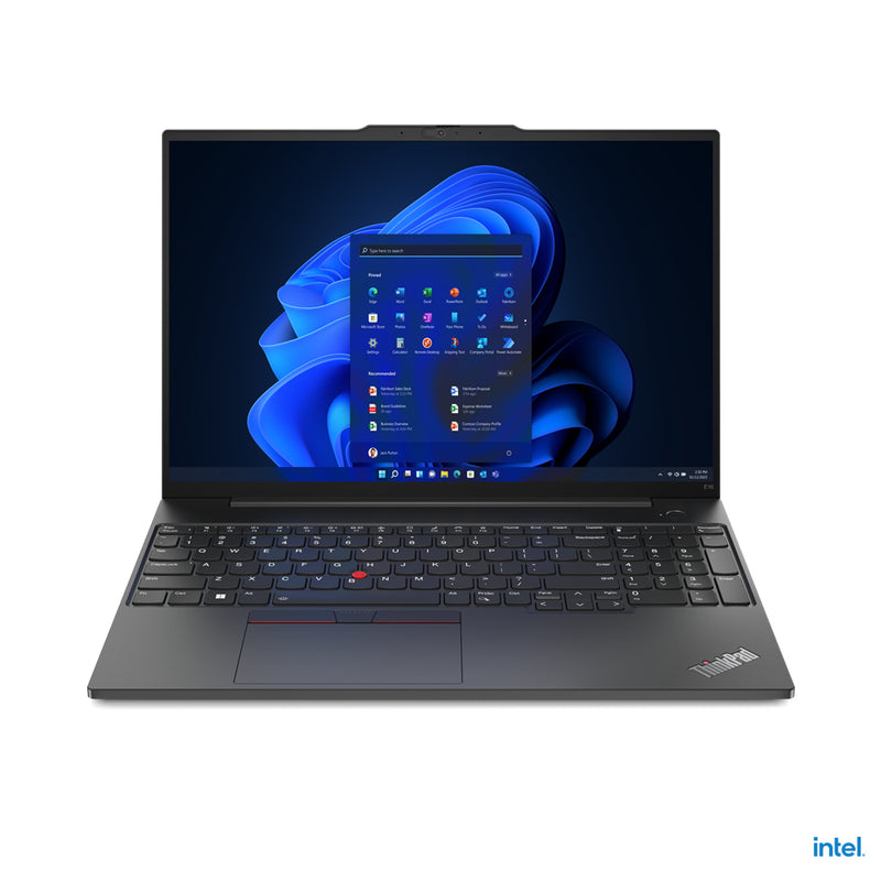 Lenovo ThinkPad E16 Gen 1  16" WUXGA Laptop - Core i7-1355U - 8GB RAM - 512GB SSD - Shared - DOS (Graphite Black)