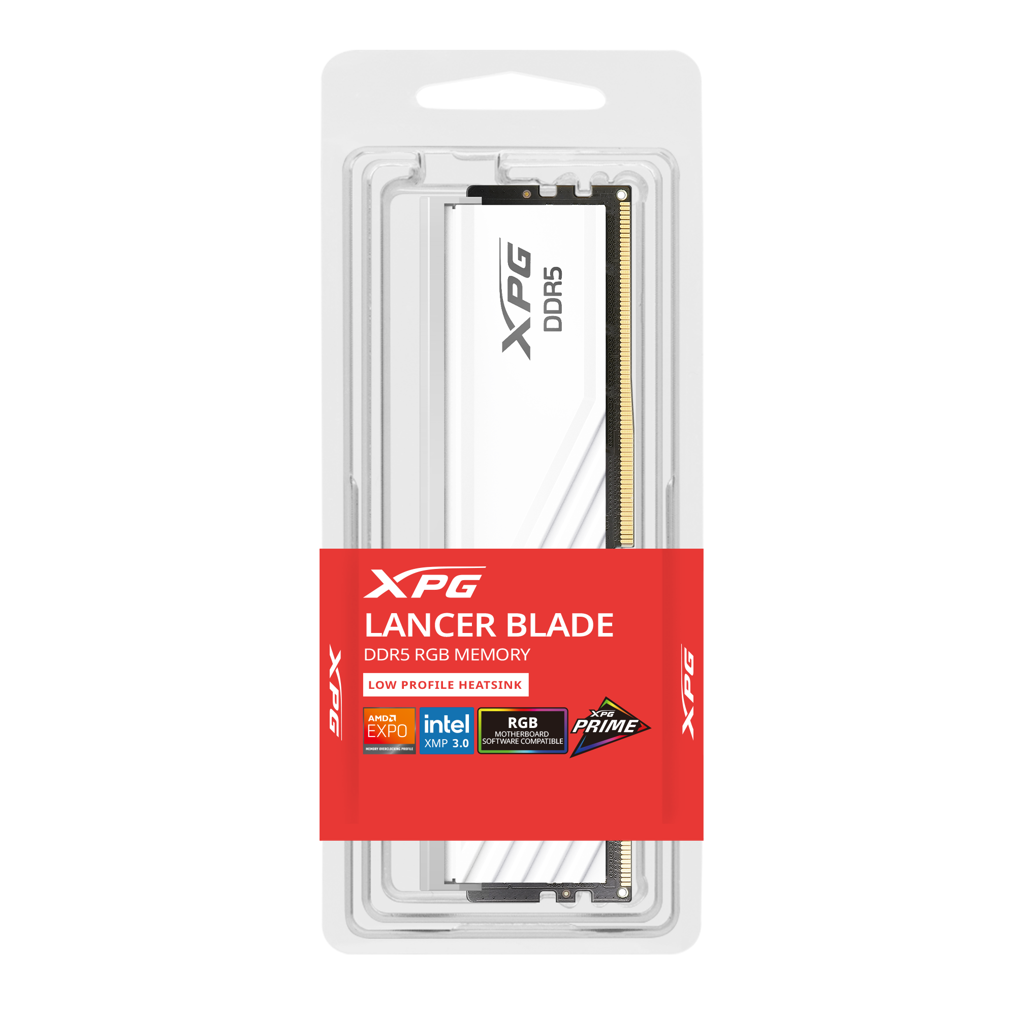 XPG Lancer Blade RGB DDR5 6000MHz 32GB CL30 UDIMM 288‑Pins Desktop SDRAM DDR5 Single Channel RAM