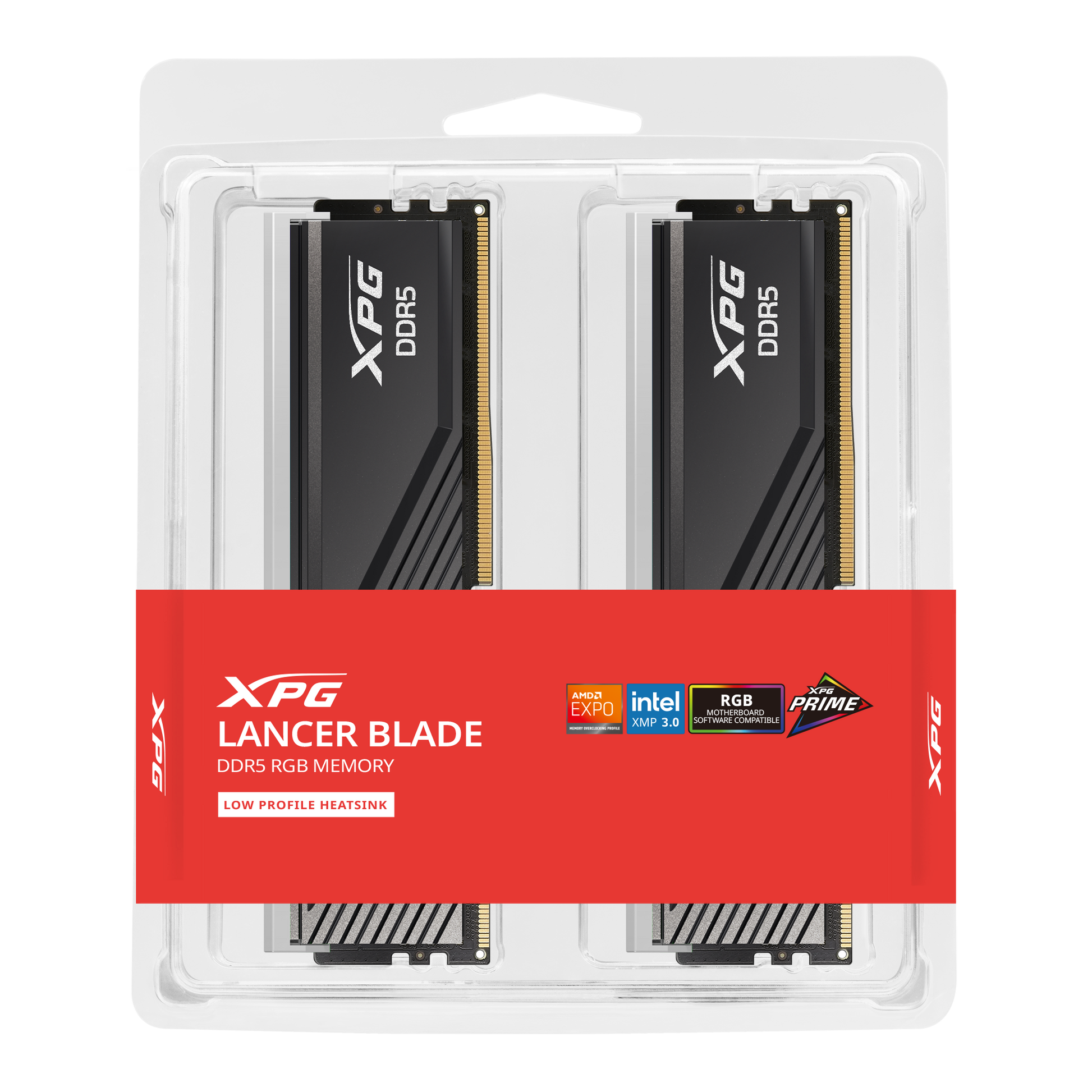 XPG Lancer Blade RGB DDR5 6400MHz 48GB (2×24GB) CL32 UDIMM 288 XPG Lancer Blade RGB DDR5 6400MHz 48GB (2×24GB) CL32 UDIMM 288