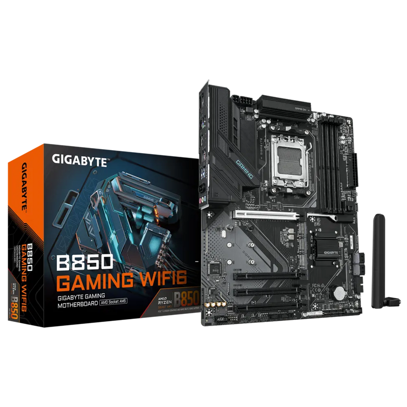 GIGABYTE B850 GAMING WIFI6 – AM5, DDR5 OC 8200MT/s, PCIe EZ-Latch, Wi-Fi 6, GbE LAN, USB-C, X3D Turbo Mode