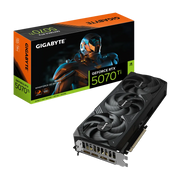 بطاقة الرسومات Gigabyte RTX 5070 Ti WINDFORCE OC SFF سعة 16 جيجابايت - ذاكرة GDDR7 سعة 16 جيجابايت، PCIe 5.0، سرعة 2497 ميجاهرتز، تبريد SFF ثلاثي المراوح