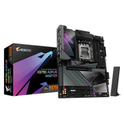 لوحة أم GIGABYTE X870E AORUS MASTER - AM5، DDR5 OC 8600MT/s، PCIe 5.0، USB4، Wi-Fi 7، شبكة LAN 5GbE، M.2 Thermal Guard XL