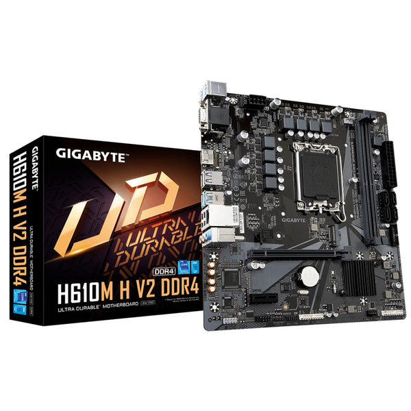 GIGABYTE H610M H V2 DDR4 1.0 LGA 1700 mATX Motherboard