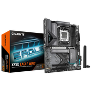 GIGABYTE X870 EAGLE WIFI7 Motherboard – AM5, DDR5, PCIe 5.0, Wi-Fi 7, USB4, 14+2+2 VRM, 3× M.2, EZ-Latch, 2.5GbE LAN, ATX