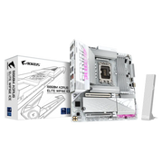 GIGABYTE B860M AORUS ELITE WIFI6E ICE mATX Motherboard – Intel B860, LGA 1851, DDR5, 3× M.2 (1× PCIe 5.0), Wi-Fi 6E, USB4 Type-C