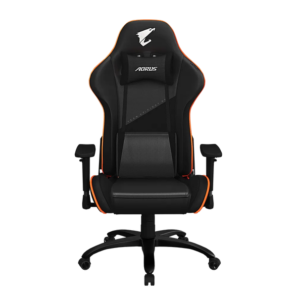 كرسي الألعاب AORUS AGC310 - تصميم مريح، إمكانية إمالة 160 درجة، وسائد قابلة للتعديل، إطار فولاذي، معتمد من BIFMA