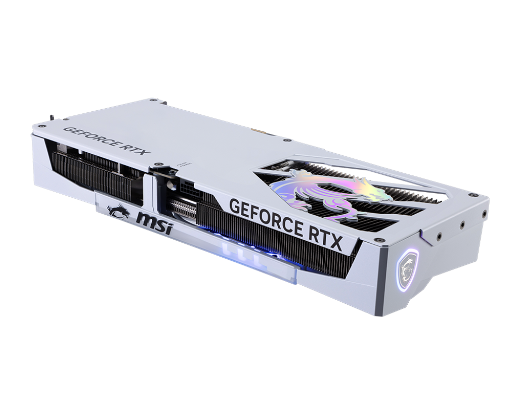 MSI GeForce RTX 5080 16 GB GAMING TRIO OC WHITE – NVIDIA Blackwell, 10,752 CUDA Cores, 2715 MHz Boost, 30 Gbps GDDR7, PCIe 5.0, Triple-Fan Cooling