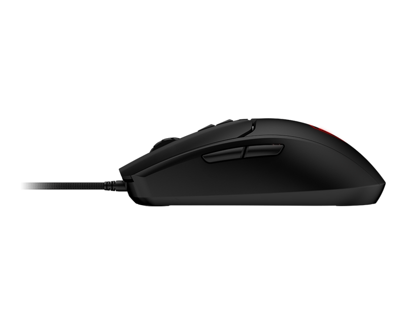 ماوس الألعاب MSI FORGE GM100 - 6400 نقطة في البوصة، 6 أوضاع RGB، 7 أزرار، تصميم متماثل، متانة تصل إلى 10 ملايين نقرة