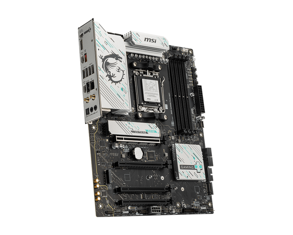 MSI B850 GAMING PLUS WIFI ATX Motherboard – AM5, DDR5‑8200+ OC, PCIe 5.0 x16, 3× M.2 (1× Gen5), 5 GbE LAN, Wi‑Fi 7, USB4, HDMI 2.1