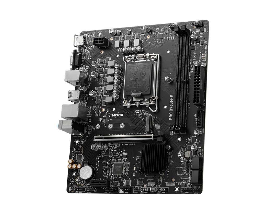 MSI PRO B760M-E DDR5 Micro-ATX LGA 1700 Motherboard