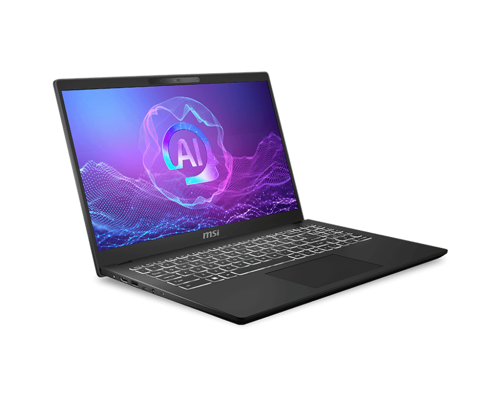 كمبيوتر محمول MSI Modern 15 H AI C2HM - شاشة 15.6 بوصة - معالج Core Ultra 9 285H - ذاكرة وصول عشوائي (RAM) سعة 16 جيجابايت - قرص SSD NVMe سعة 1 تيرابايت - نظام التشغيل Windows 11 Pro