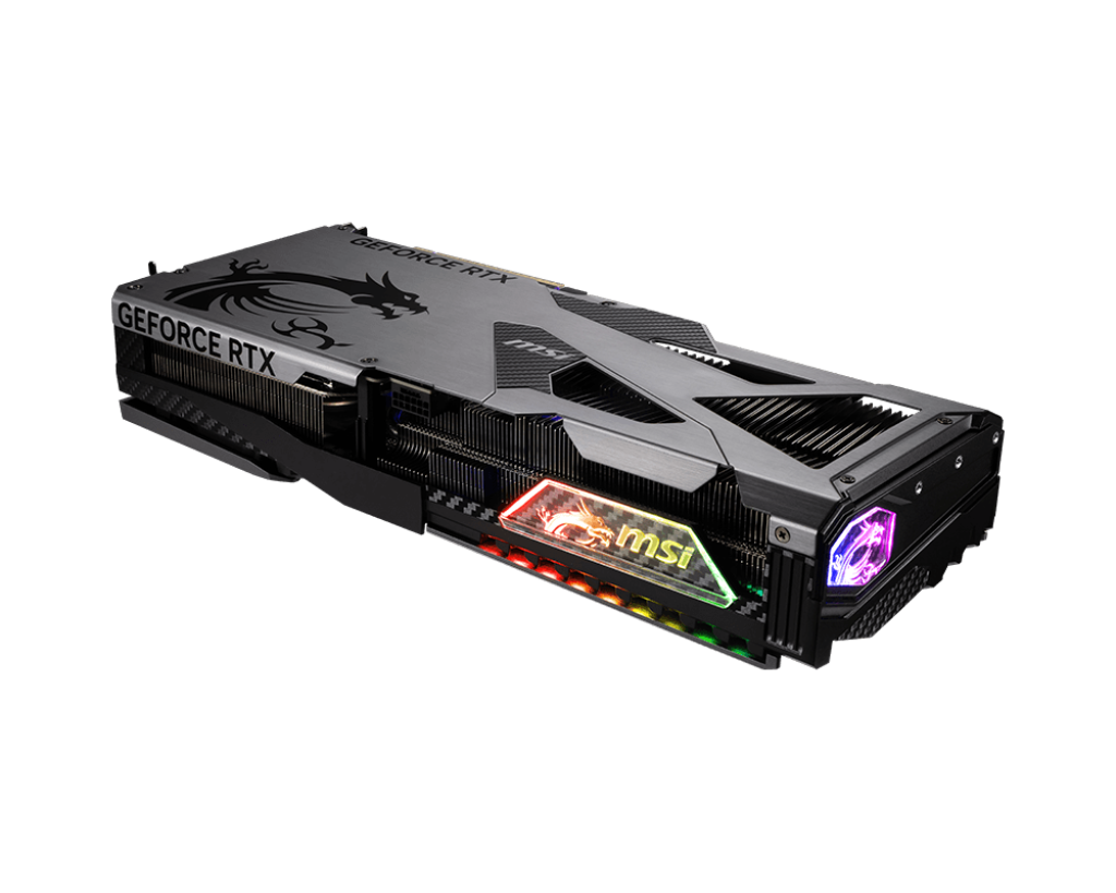 بطاقة رسومات MSI GeForce RTX 5070 VANGUARD SOC بسعة 12 جيجابايت - ذاكرة GDDR7 سعة 12 جيجابايت، PCIe 5.0، سرعة معالجة 28 جيجابايت في الثانية، 6144 نواة، سرعة معالجة 2655 ميجاهرتز، DLSS 4، منفذ DisplayPort 2.1b، منفذ HDMI 2.1b