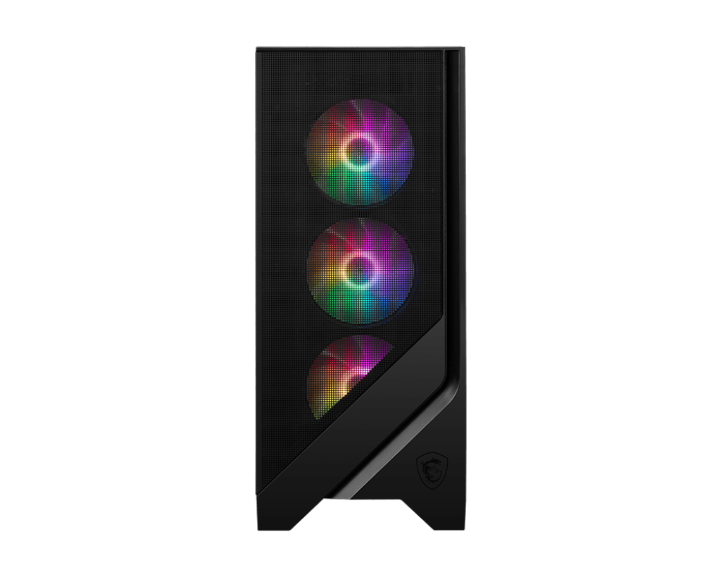 MSI MAG FORGE 120A AIRFLOW Mid-Tower PC Case — Mesh Front, 6× Auto-RGB Fans, Tempered Glass, ATX Support, USB 3.2