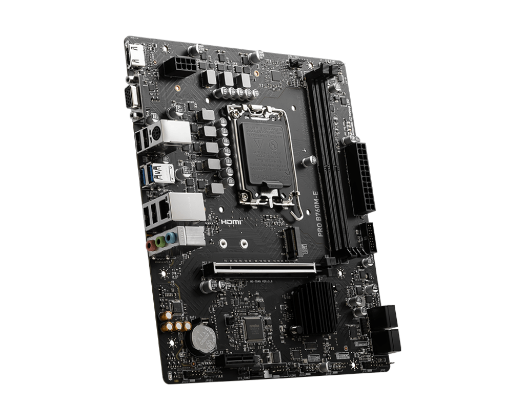 MSI PRO B760M-E DDR5 Micro-ATX LGA 1700 Motherboard