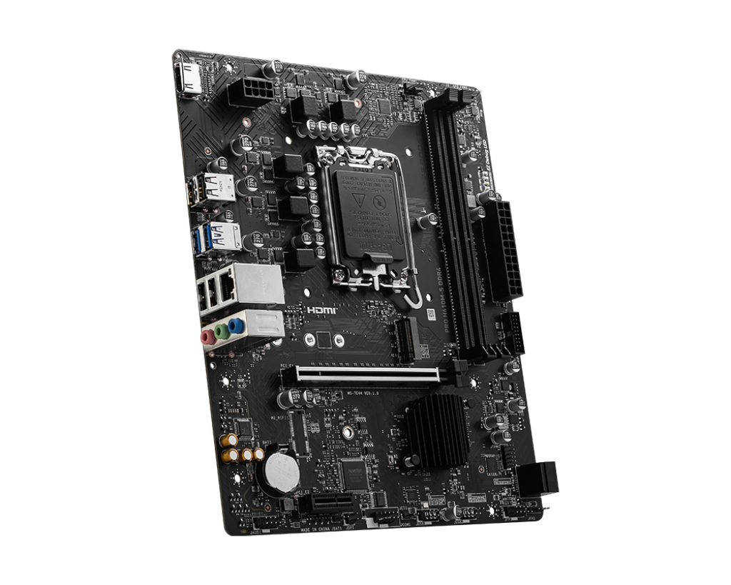 لوحة أم MSI PRO H610M‑S DDR4 Micro‑ATX - Intel H610، LGA 1700، DDR4‑3200، PCIe 4.0 x16، Gen3 M.2، HDMI 4K، Realtek 1 Gb LAN، صوت ALC897