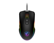 ماوس الألعاب MSI FORGE GM300 - 7200 نقطة في البوصة، إضاءة RGB، 7 أزرار، تصميم متماثل، متانة تصل إلى 10 ملايين نقرة