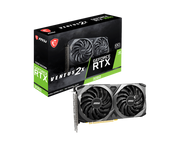 MSI GeForce RTX 3060 VENTUS 2X 12G OC – وحدة معالجة الرسومات Ampere، ذاكرة GDDR6 سعة 12 جيجابايت بسرعة 15 جيجابايت في الثانية، وتردد 1807 ميجاهرتز، ومروحة TORX مزدوجة 3.0، و3 منافذ DP 1.4a، ومنفذ HDMI 2.1