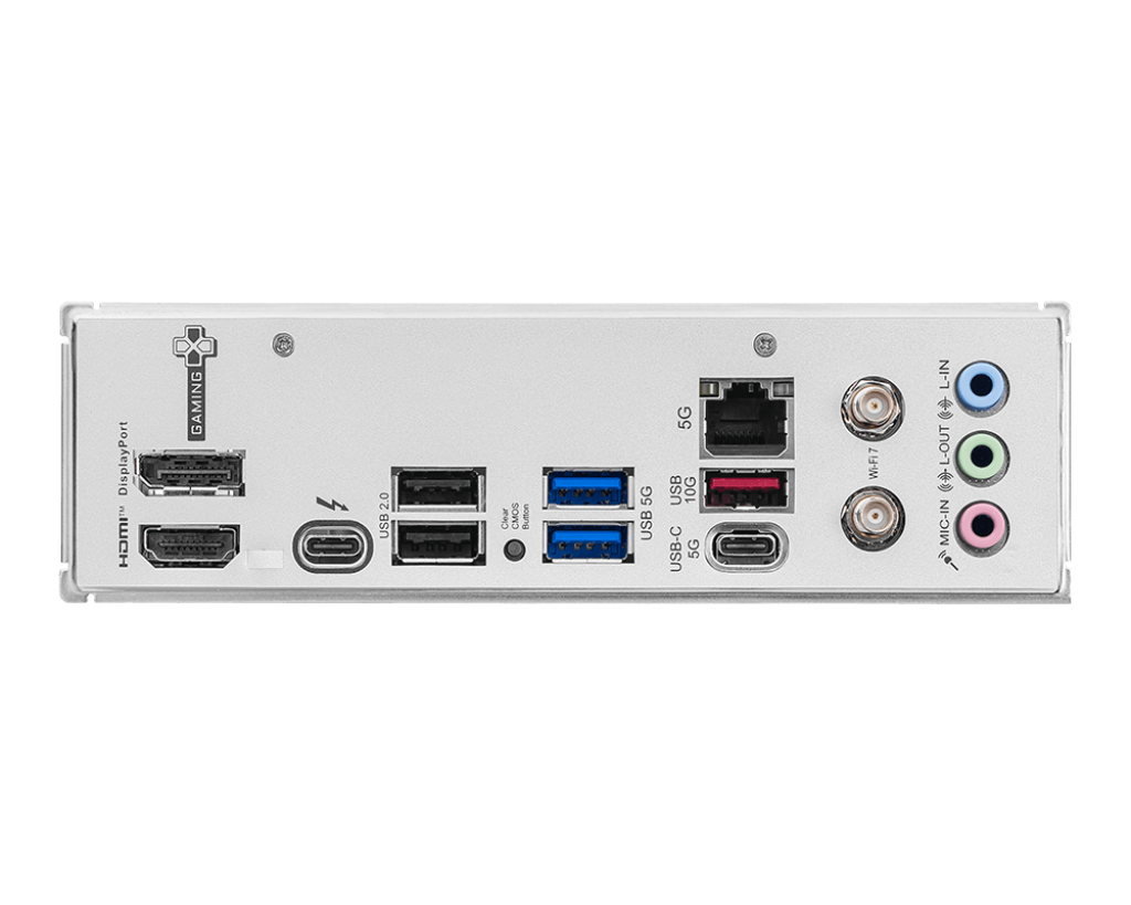 لوحة أم MSI B860M Gaming Plus WiFi – مايكرو-ATX، مقبس Intel LGA 1851، شريحة B860، دعم ذاكرة DDR5، PCIe 5.0، شبكة LAN بسرعة 2.5G، Wi-Fi 6E، USB بسرعة 20 جيجابت