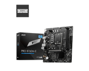 MSI PRO B760M-E DDR5 Micro-ATX Motherboard – LGA1700, Intel B760, DDR5-5333+ OC, PCIe 4.0 x16, HDMI, VGA, USB-C, 6+2+1 Phase Power Design