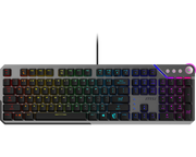 MSI STRIKE 600 Wired Mechanical Gaming Keyboard — Silent Kailh Midnight Pro Switches, Per-Key RGB Mystic Light, Hybrid 6+N Rollover, USB 2.0, Full-Size 104 Keys, Aluminum Build/English