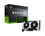 MSI GeForce RTX 5060 Ti 8GB GDDR7 VENTUS 2X OC PLUS GPU – 4608 CUDA, 2600 MHz Boost, PCIe 5.0, DP 2.1b × 3, HDMI 2.1b, Dual‑Fan Stormforce Cooling