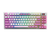 MSI FORGE GK600 TKL Wireless Violet Mechanical Gaming Keyboard — Tri-Mode (2.4 GHz / Bluetooth / USB), Hot-Swappable Linear Switches, 20-Mode RGB, PBT Keycaps, Full Anti-Ghosting, Tenkeyless Design/English