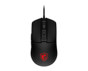 ماوس الألعاب MSI FORGE GM100 - 6400 نقطة في البوصة، 6 أوضاع RGB، 7 أزرار، تصميم متماثل، متانة تصل إلى 10 ملايين نقرة