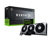 بطاقة رسومات MSI GeForce RTX 5060 Ti VENTUS 3X 8G OC - ذاكرة GDDR7 سعة 8 جيجابايت، PCIe 5.0 x16، 4608 نواة، سرعة 2572 ميجاهرتز، 28 جيجابت في الثانية، منفذ HDMI 2.1b، منفذ DP 2.1b، تبريد ثلاثي المراوح