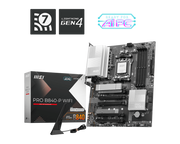 لوحة أم MSI PRO B840‑P WIFI ATX - AMD B840، AM5، DDR5‑8000 OC، PCIe 4.0، Dual M.2 Gen4 Shield Frozr II، Wi‑Fi 7، 2.5 جيجابايت LAN، صوت ALC897