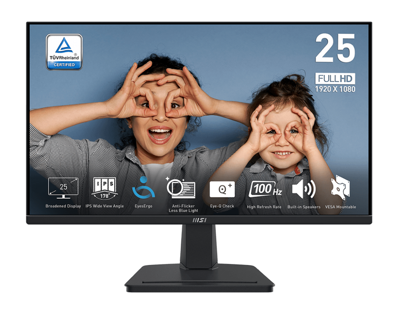 MSI 25" Flat Full HD IPS  Monitor (Matte Black)